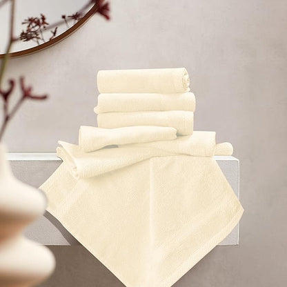 GLAMBURG Ultra Soft 12-Piece Washcloths Set 13x13-100% Ringspun Cotton