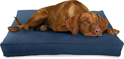 XX-Small - 18 x 12 x 4 - Blueberry Premium Organic Hemp Dog Bed - Organic Latex Fill - Removeable Cover