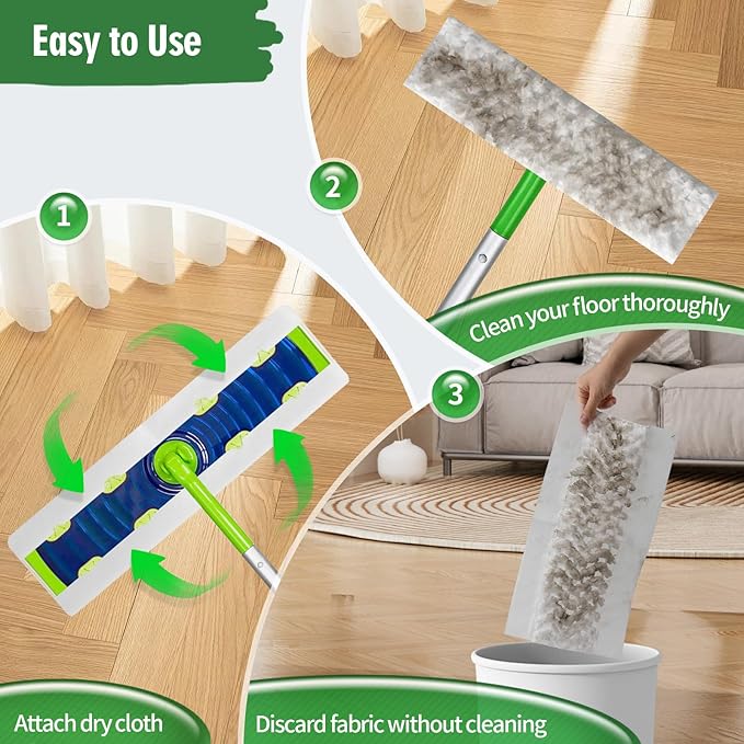 Heavy Duty Dry Sweeping Cloths Compatible