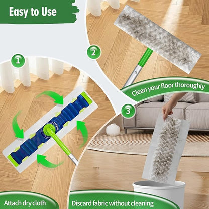 Heavy Duty Dry Sweeping Cloths Compatible
