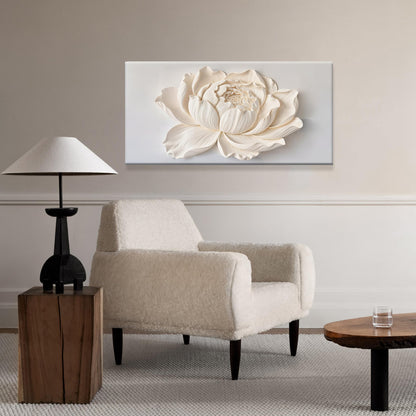 TAIJXAGSG Canvas Wall Art Decor Painting White Flower Plants Wall Decor Botanical Modern Wall Art Print Paintings Decorations Artwork Pictures For Bedroom Living Room Home Office Artwork 20"×40"