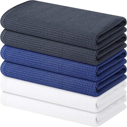 Homaxy 100% Cotton Waffle Weave Kitchen Towels