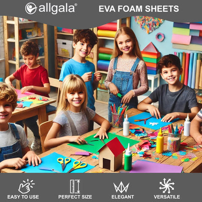 Allgala 20-Value-Pack EVA Foam Paper 8x12 Inch Sheets-Green-CF85305