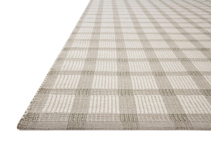 Loloi Magnolia Home by Joanna Gaines Ryder Collection RYD-02 Stone/Ivory 3'-6" x 5'-6" Accent Rug