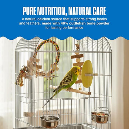 Penn-Plax Bird-Life E-Cuttlebone Flavored, 1 Pack (2 Counts) - Mango & Banana - Durable, Less Brittle Cuttlebones Enriched with Omega 3 & Vitamin B1 - Cage Clip - for All Bird Sizes - Mango & Banana