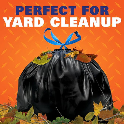 Hefty Strong Lawn & Leaf Trash Bags, 39 Gallon