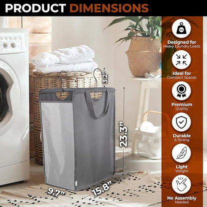 ALCOVA Hanging Laundry Hamper, Space-Saving Mesh Hanging Laundry Bag