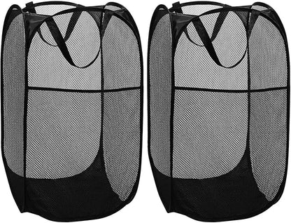 BATTOO Deluxe Strong Mesh Pop up Laundry Hamper Basket
