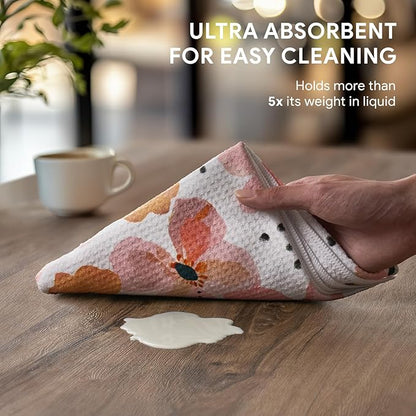 RECYCO Waffle Kitchen Towel Set of 2