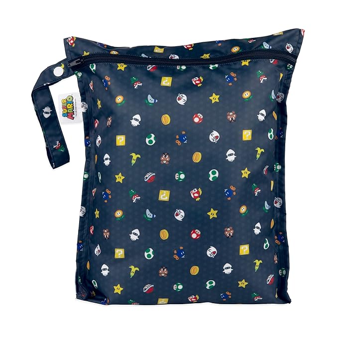 Bumkins Waterproof Wet Bag for Baby, Swim Suit, Cloth Diapers, Pump Parts