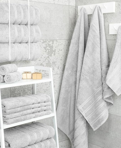 American Soft Linen Luxury 4 Piece Bath Towel Set, 600 GSM 100% Cotton Turkish