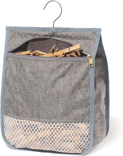 Laundry Clothespin Bag for Clothesline Outdoor, Clothes pin Bag