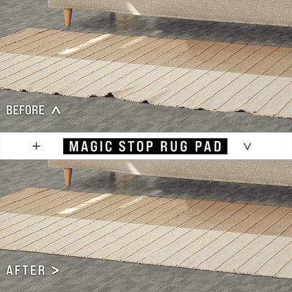 Slip-Stop Magic Stop Rug on Carpet Non-Slip Rug Pad for Area Rugs and Runner Rugs, USA-Made Rug Gripper for Carpet Over Carpet Keeps Rugs in Place On Carpet, 9' x 12'