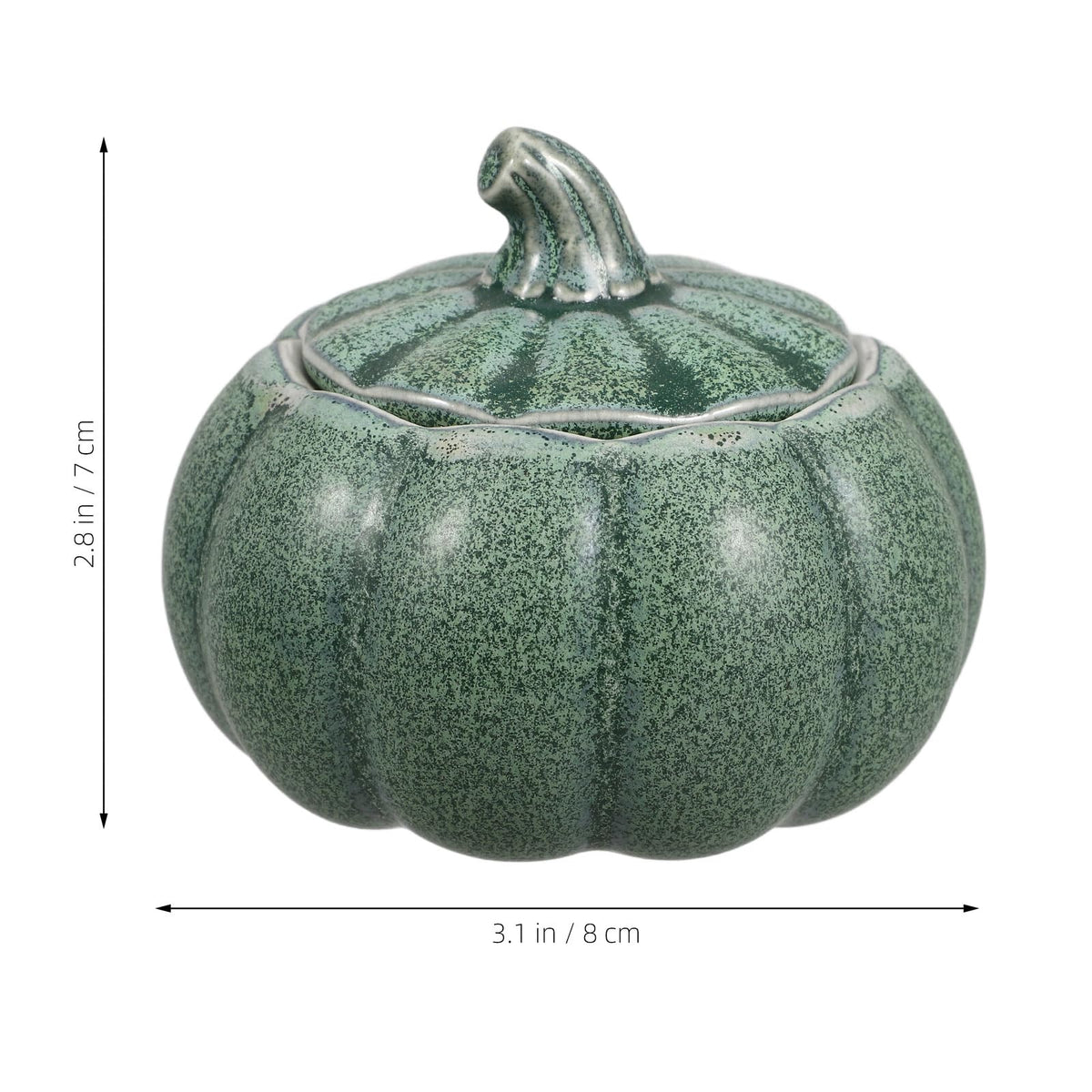 Hemoton Ceramic Pumpkin Soup Bowl with Lid 5Oz Pumpkin Shaped Serving Bowl for Soup Stews and Desserts Candy Color Porcelain for Halloween Thanksgiving