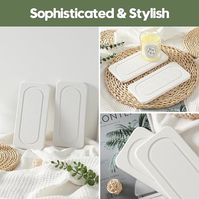 2Pack Water Absorbing Stone Tray