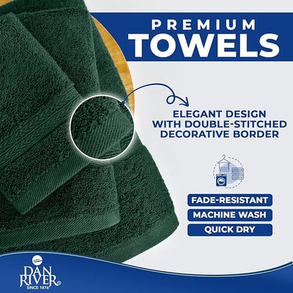 DAN RIVER 8 PC Luxury Bath Towels