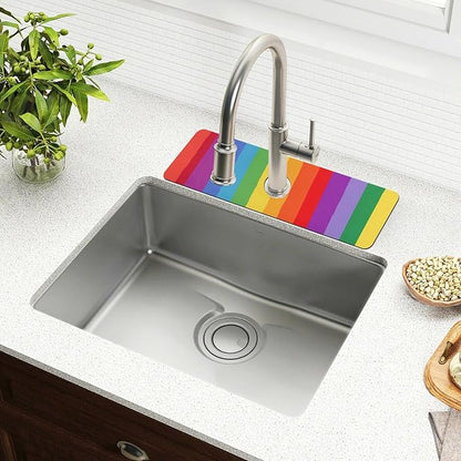 Kitchen Sink Splash Guard 2 PCS 30 Inch Sink Faucet Mat Splash Guard