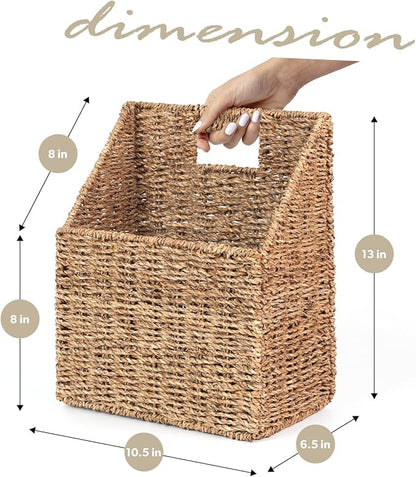 Wicker Hanging Storage Baskets, Seagrass Basket, Wall Decor Baskets, Seagrass