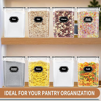 PRAKI Large Airtight Food Storage Containers 5.2L / 195oz, Baking Supplies