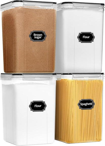 PRAKI Extra Large Tall Airtight Food Storage Containers 6.5L / 220oz, BPA Free