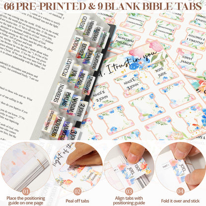 Bible Cover Case for Women, Large Bible Bag w/Shoulder Strap, Bible Study Supplies Journaling Kit Book Carrying Case with Accessories Pastel Highlighters 75 Tabs, Christian Gifts for Women Mom Friends