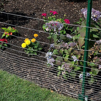 YARDGARD 2 in. x 3 in. Mesh Welded Wire Fence Roll, 48 in. x 50 ft., 16 Gauge Galvanized Steel Fence for Animal Enclosures, Garden Protection and Property Fencing