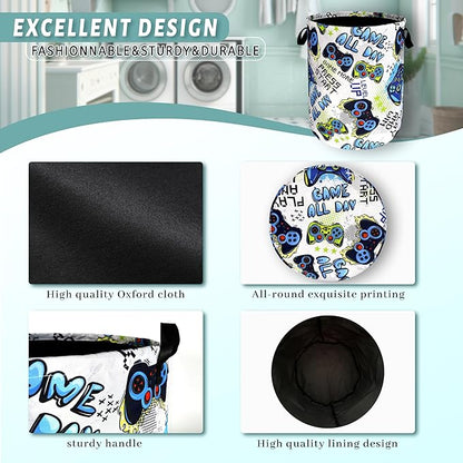 Funny Cool Game Machine Laundry Basket Games Foldable Colorful Laundry Hamper