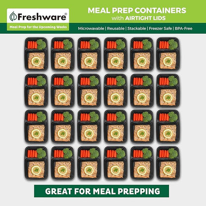 Freshware Meal Prep Containers 2 Compartment