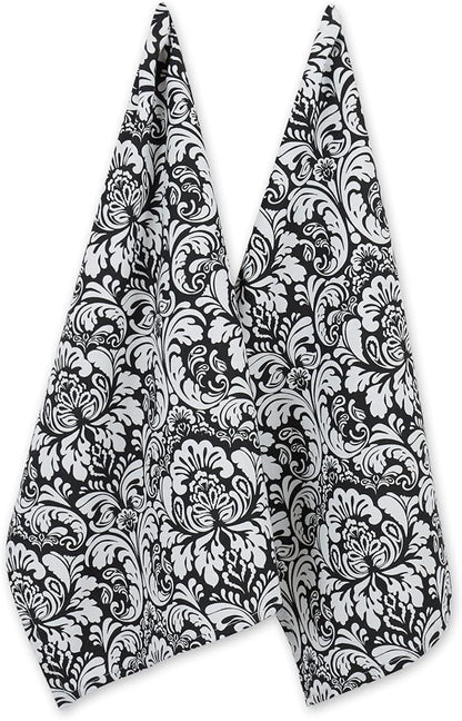 DII Cotton Dish Towel Set Damask Print