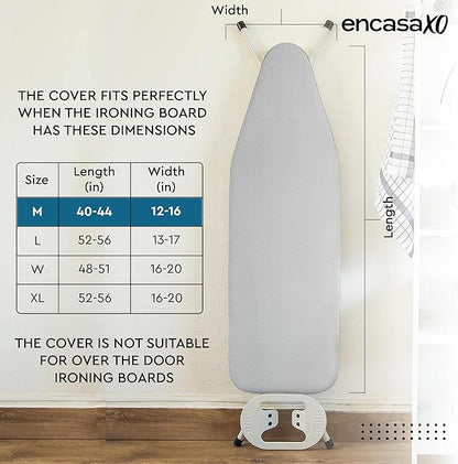 Encasa XO Ironing Board Cover and Pad 42"x14"