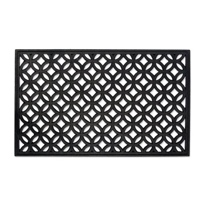 DII Rubber Doormats Collection All Weather, 18x30, Lattice