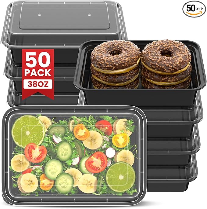 38oz Meal Prep Containers, Reusable Bento Box