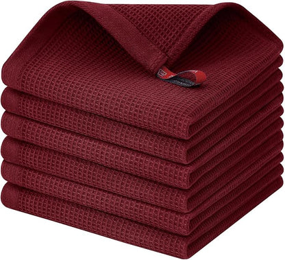 Homaxy 100% Cotton Waffle Weave Dish Cloths