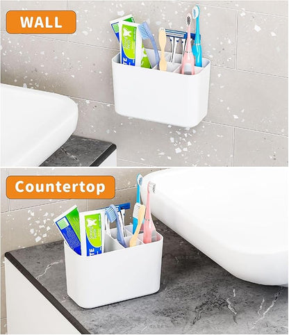 Electric Toothbrush Holder for Bathroom Countertop and Wall Mounted