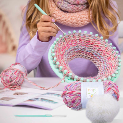 Hapinest Learn to Knit Hat and Scarf Knitting Loom Kit for Kids Ages 8-12