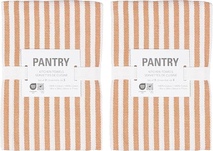 KAF Home Premium Kitchen Towels, Large 100% Cotton, Flat & Terry Absorbent Dish
