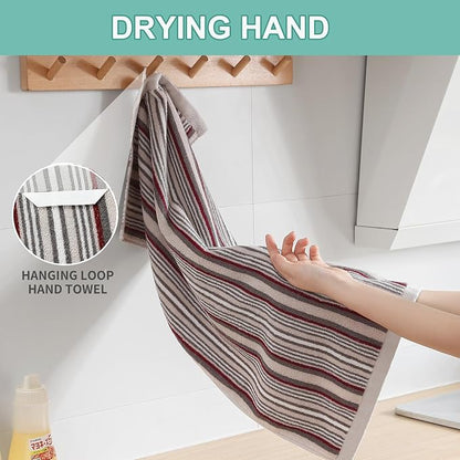 SALAS Kitchen Dish Towels for Drying Dishes, Large Cotton Kitchen Towels
