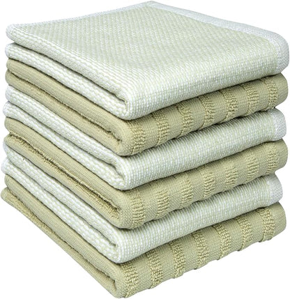 Bumble Premium Dish Cloths 13"x13" | 100% Natural Ring Spun Cotton | 400 GSM |