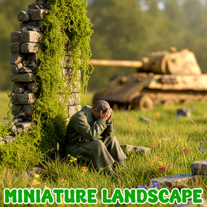 Warmtree Realistic Miniature Vines Simulation Vine Miniature Plants for DIY Mini Model Railway Fairy Garden Architecture Diorama Supplies Scenery Landscape Layout (Light Green)