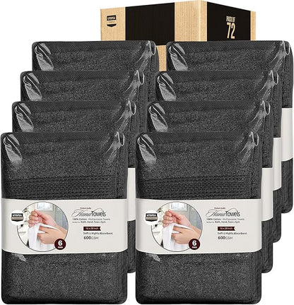 Utopia Towels 72 Pack Premium Hand Towels Set, 100% Ring Spun Cotton, Ultra