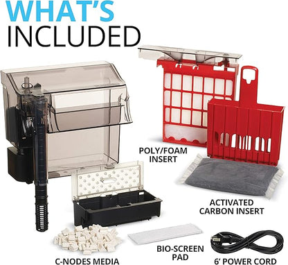 Fluval C4 Power Filter, Fish Tank Filter for Aquariums up to 70 Gal.