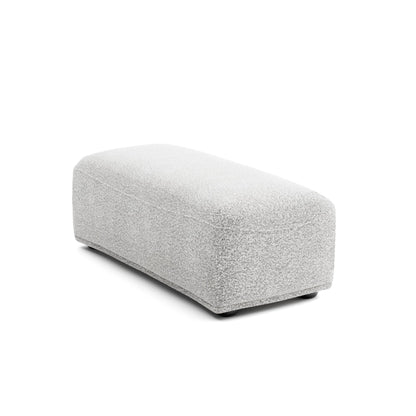 Furniture of America Tatiana Modern Boucle Modular Rectangular Ottoman for Living Room, Office, Free-Combined, FSC & Oeko TEX Certified, Light Gray