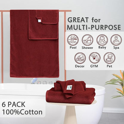 VOOVA & MOVAS Burgundy Towel Set