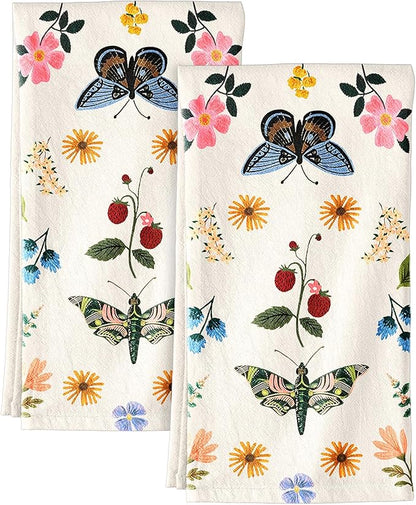 Flour Sack Kitchen Towels Set of 2-18x26 Cotton Dish Towels