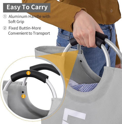 ZEROJETLAG 115L X-Large Laundry Basket Collapsible Hamper