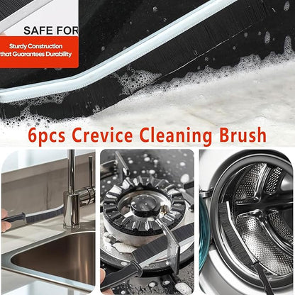 12Pcs Crevice Cleaning Brush Set, Hard Bristle Cleaning Supplies
