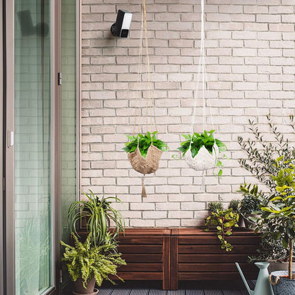 NAFJYR 4 Pcs Macrame Plant Hanger, Hanging Hangers Planters for Indoor Outdoor