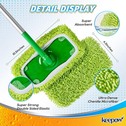 KEEPOW Reusable Mop Pads Compatible