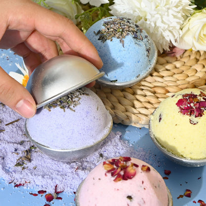 JUYRLE Bath Bomb Making Kit- DIY Bath Bomb Kit for Women, Make Your Own Bath Bombs, Bath Bomb Craft Kits with Bath Bomb Molds, Soap Making Kits, Bath Bomb Making Supplies Gifts for Girls Women