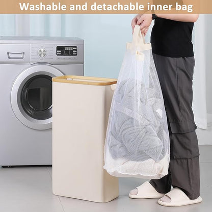 65L Slim Laundry Hamper, Narrow Laundry Basket